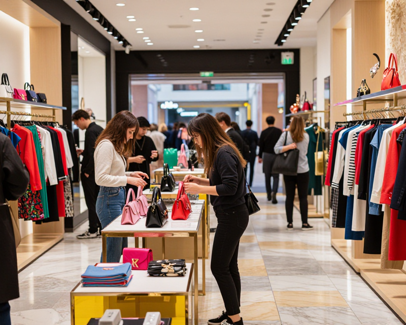 Modern Korean Department Store Shopping