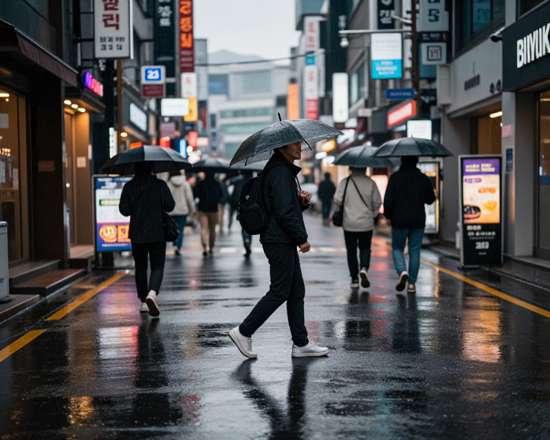 Rainy Day in Seoul
