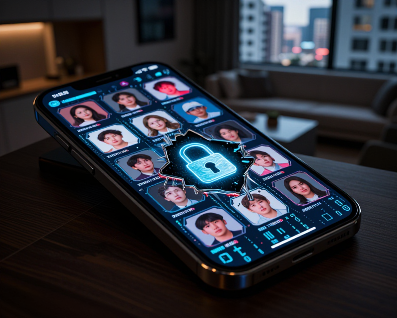 Digital Data Breach Concept