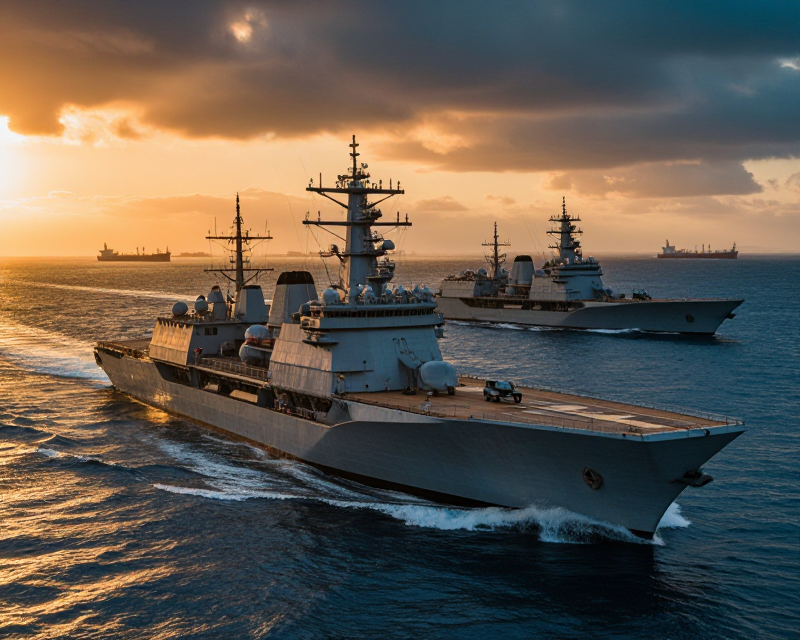 Cinematic Middle East Maritime Tension