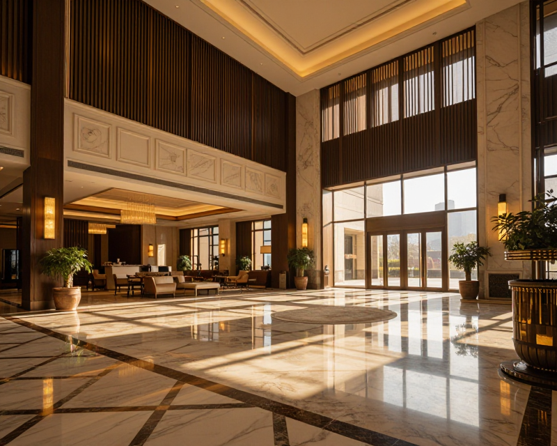 Luxury Hotel Lobby Atmosphere