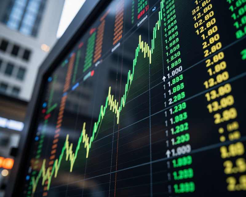 Rising KOSPI Stock Market Chart