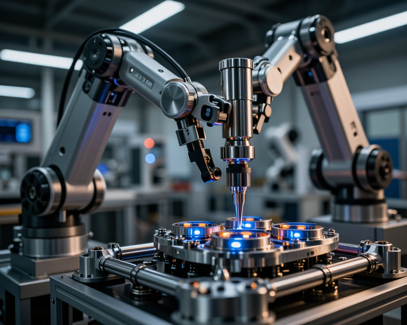 High-tech automotive production line