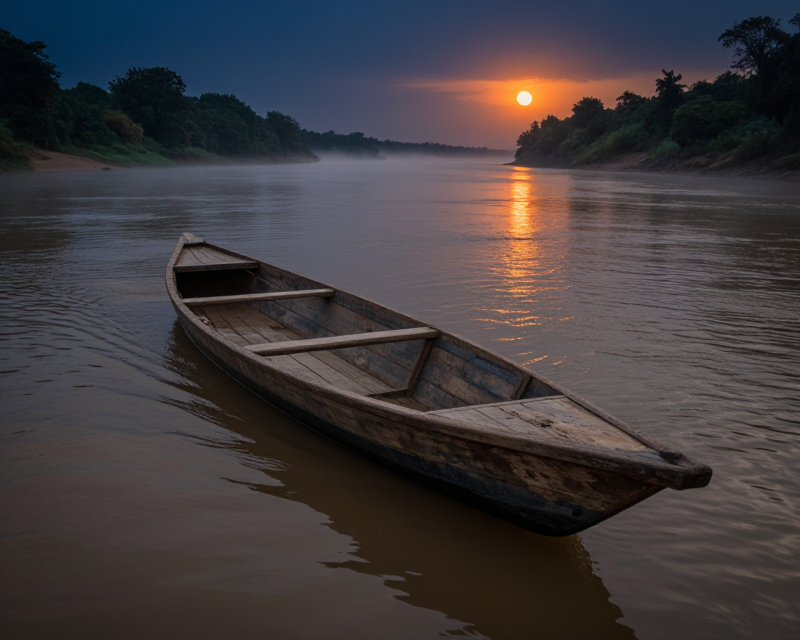 Cinematic River Scene